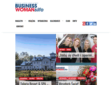 Tablet Screenshot of businesswomanlife.pl